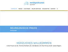 Tablet Screenshot of neuropraxis-hamburg.de